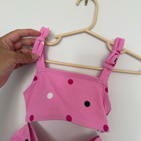 Gymboree Pink and Red Polka Dot Swimsuit - Picture 5 of 6